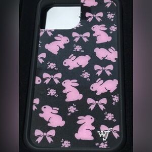 Wildflower iPhone 15 Case - Pink Bunnies